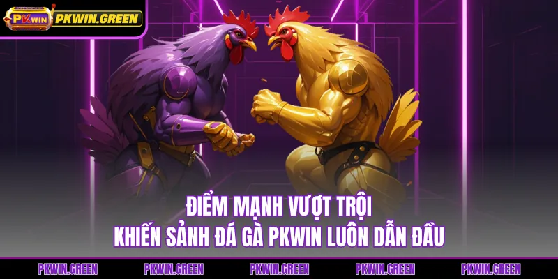 Điểm mạnh vượt trội khiến sảnh đá gà PKWIN luôn dẫn đầu